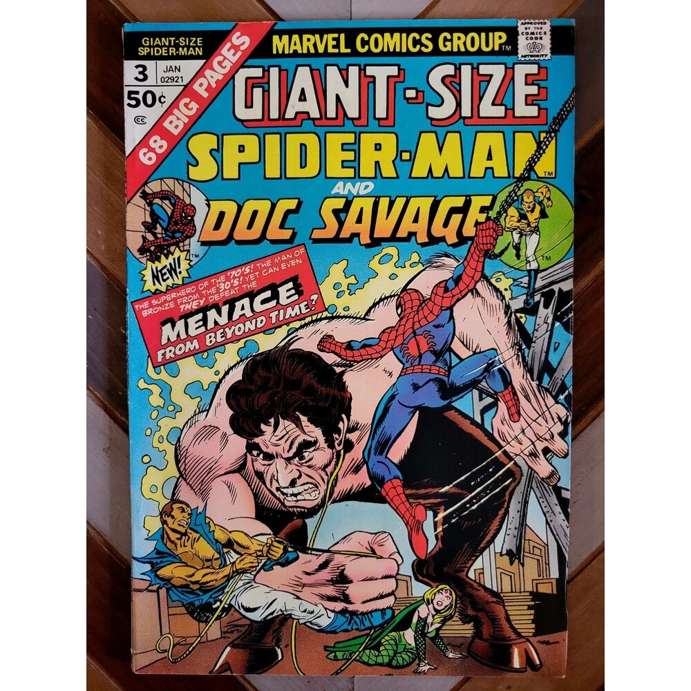 Giant-Size Spider-Man #3 (1975) Doc Savage! Gerry Conway, Gil Kane Cover (6.0)